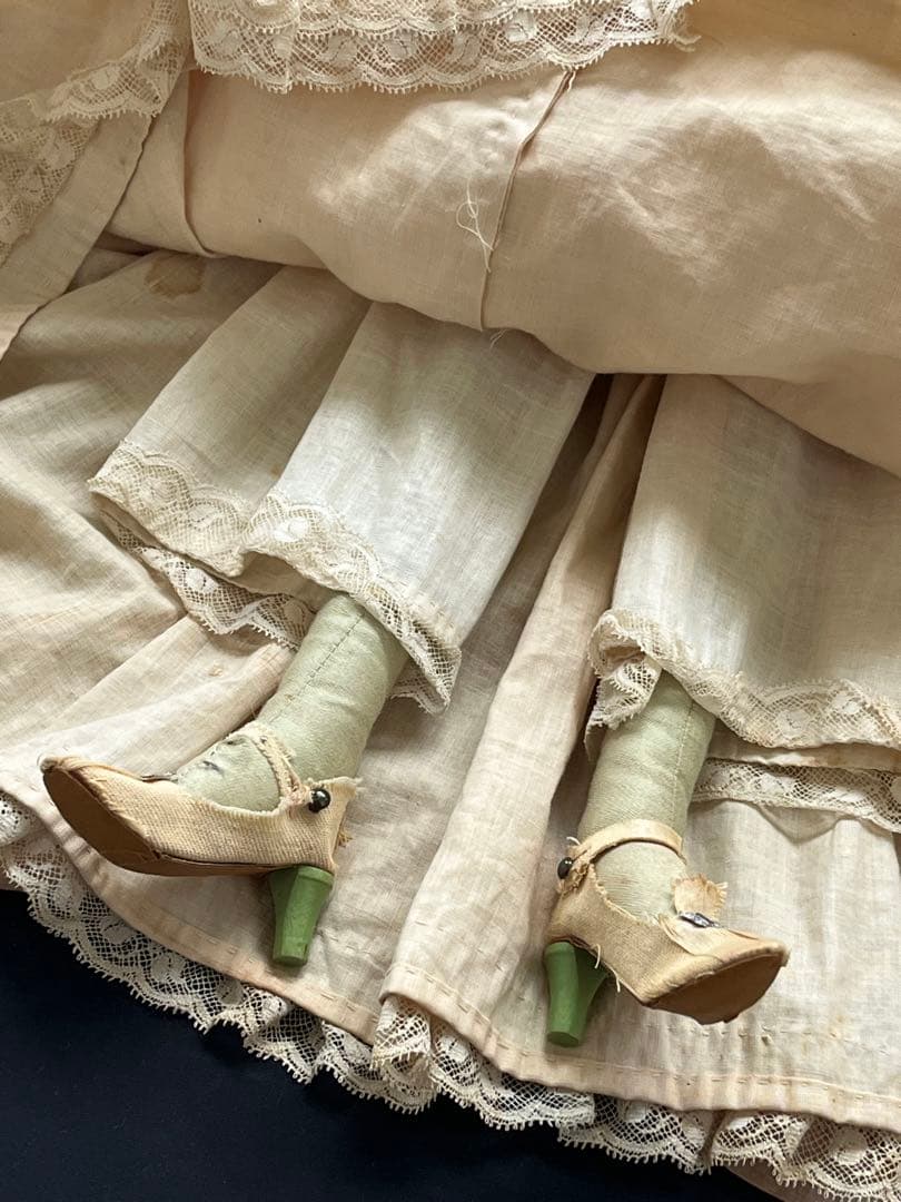 アンティーク　フランス　ブドワール　ドール　ビスクドール レトロ　人形