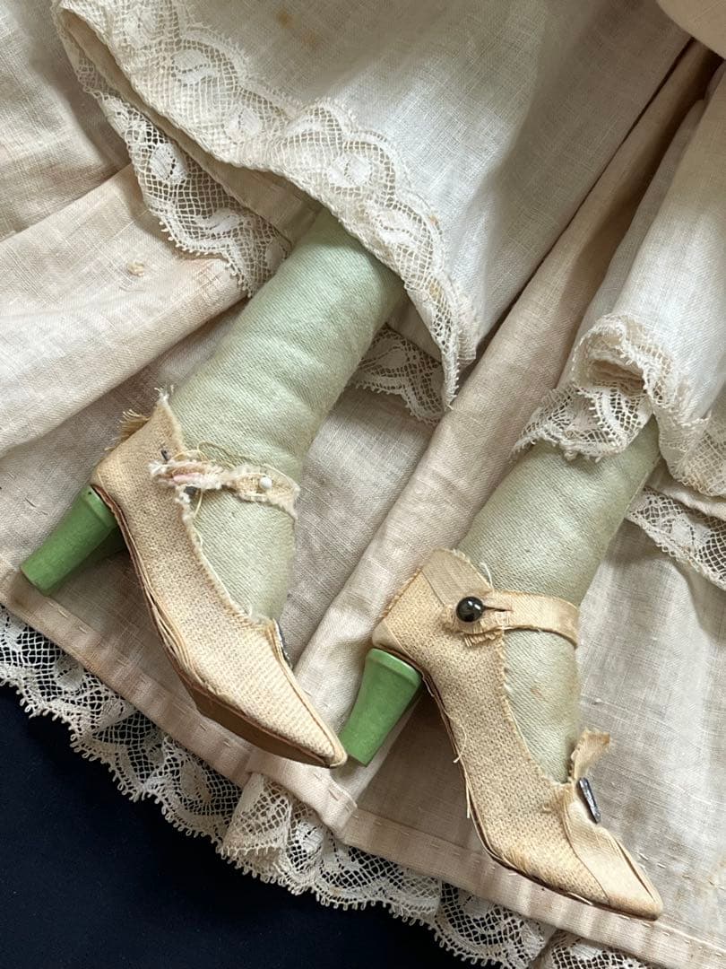 アンティーク　フランス　ブドワール　ドール　ビスクドール レトロ　人形