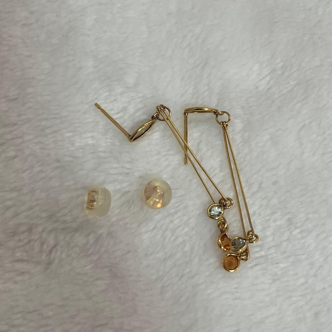 ※専用　　　　エステール　K18 Pt850 デザインピアス