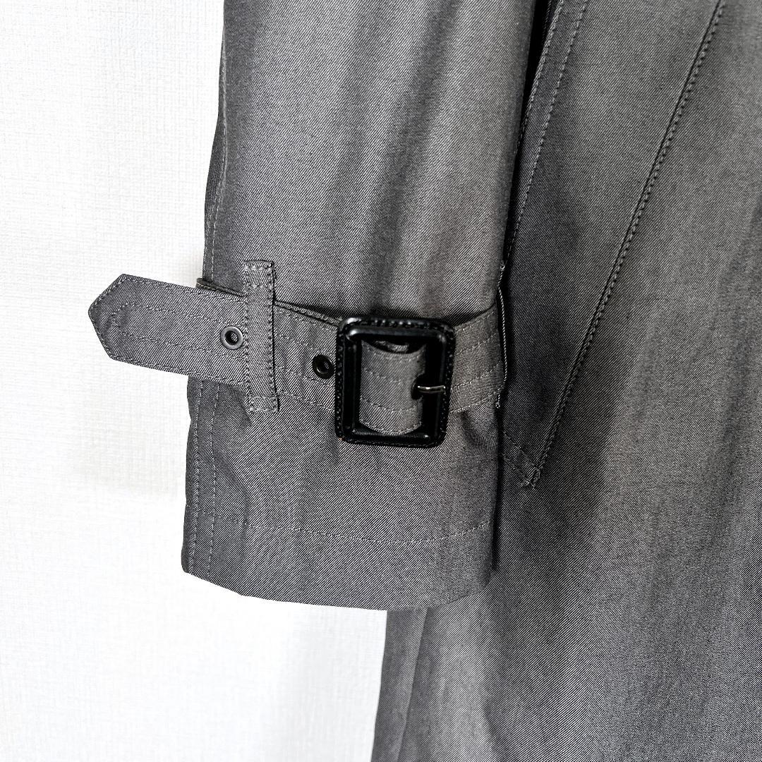 【バーバリーブラックレーベル】グレー系 トレンチコート メンズ M