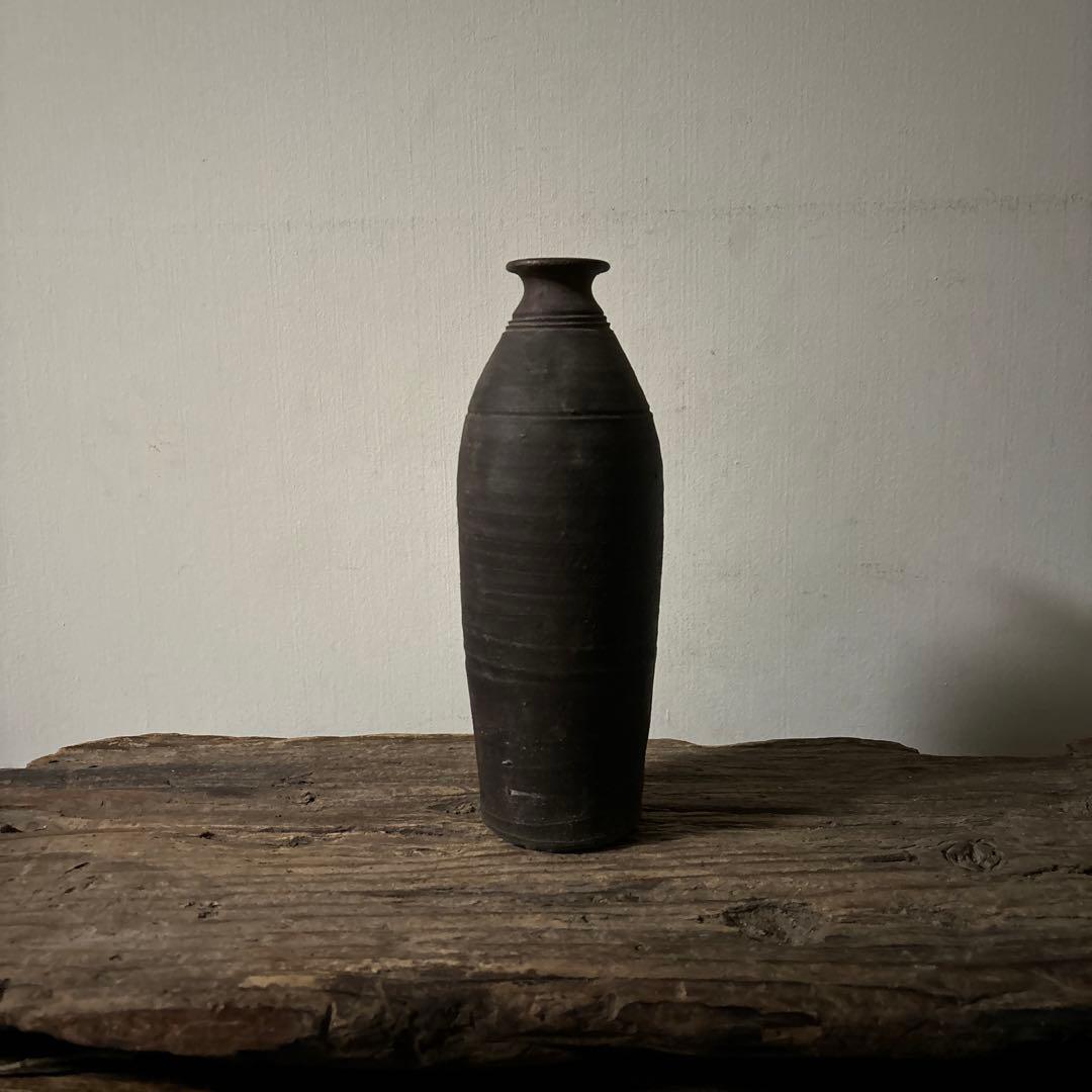 鬼の腕　徳利　壺屋焼　琉球　南蛮　壷　骨董　花入　古道具　古民芸　種子島検:李朝