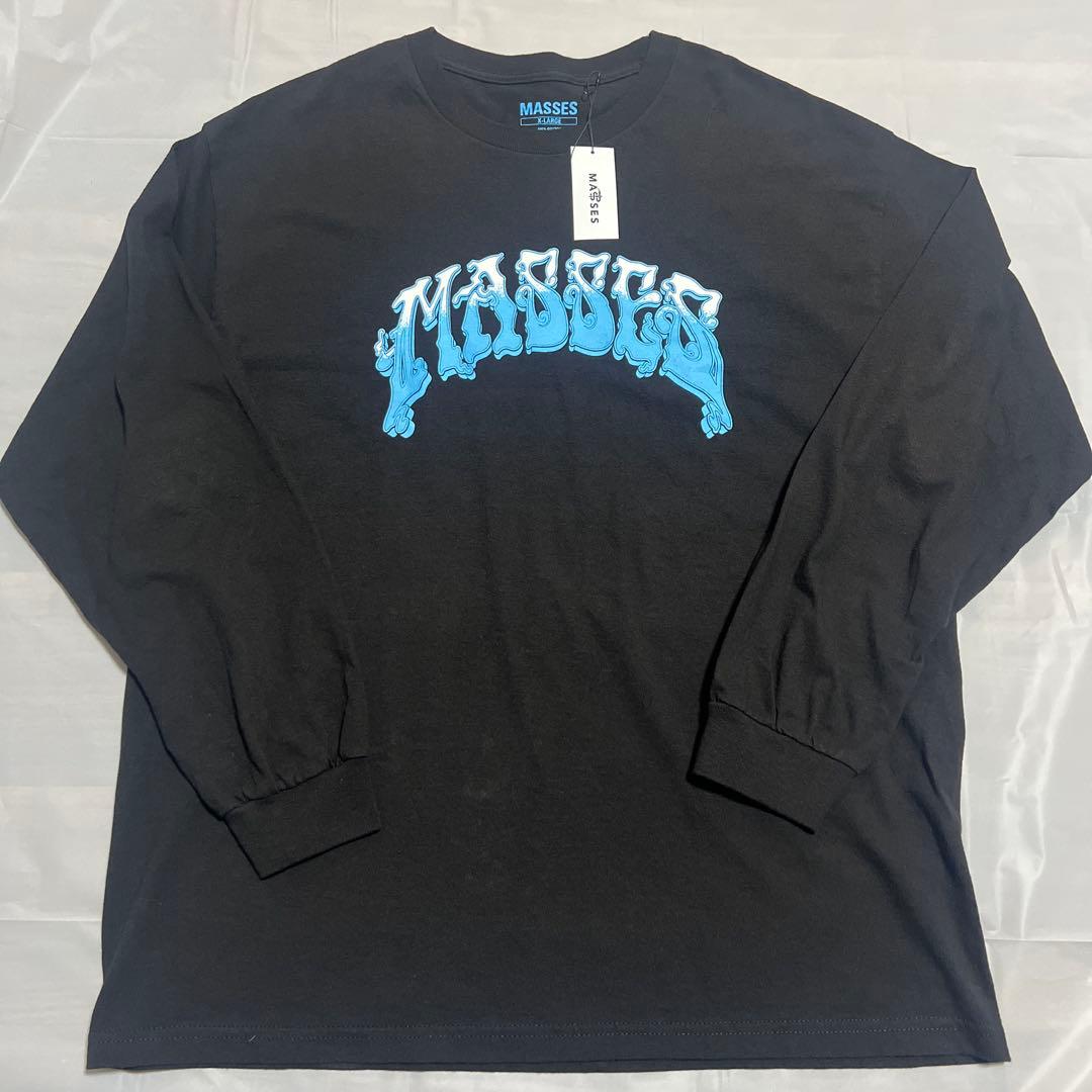 マシス MASSES ロゴプリント長袖カットソー メンズ XL