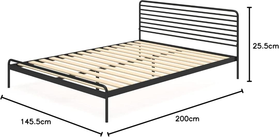 ZINUS メタル ベッドフレーム ダブル Tom l Platform
