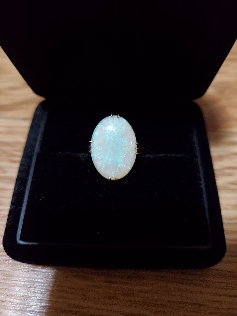 オパール k18 千本透かし リング