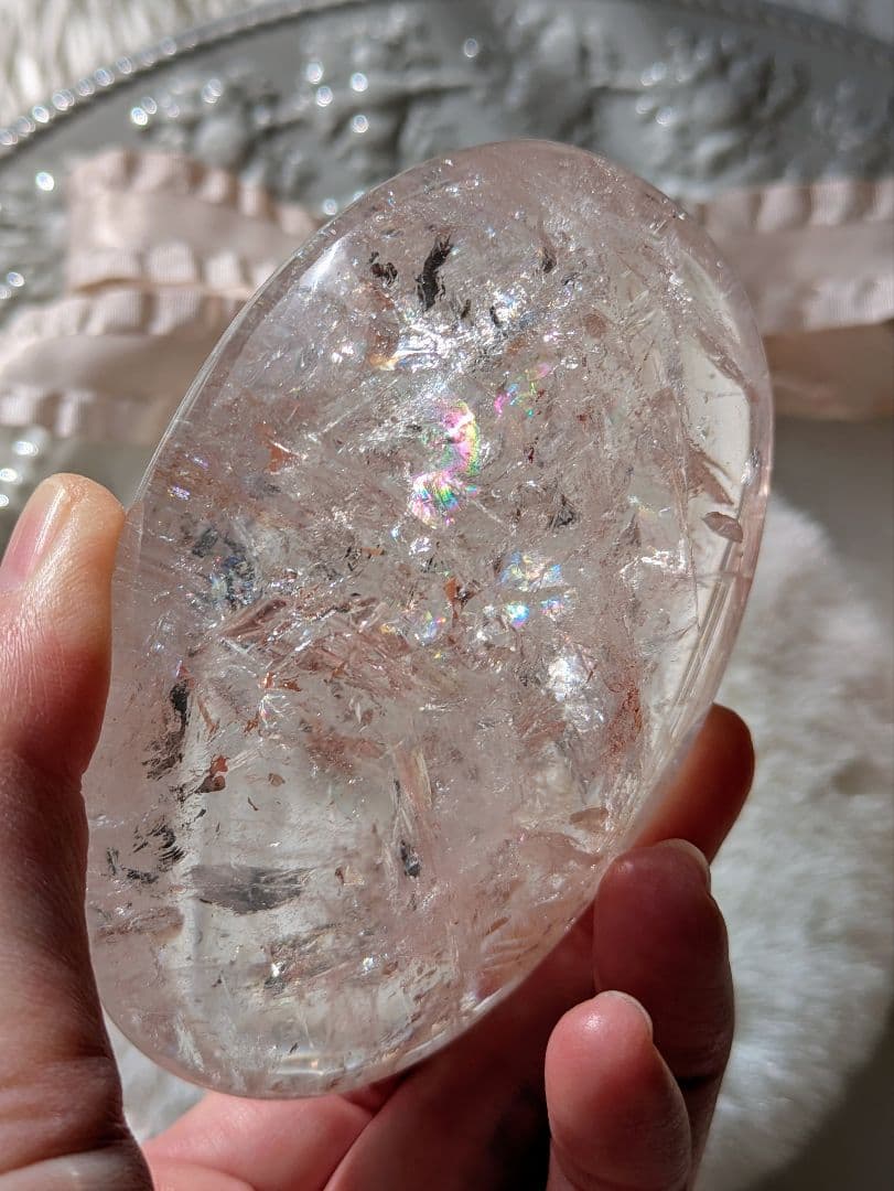 Big 283ｇ 高品質♡ピンクアゼツライト（通称） ピンククォーツ♡ パーム