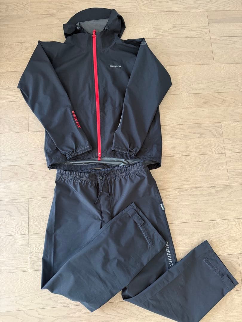 【美品】シマノ ゴアテックス レインスーツ RA-017P