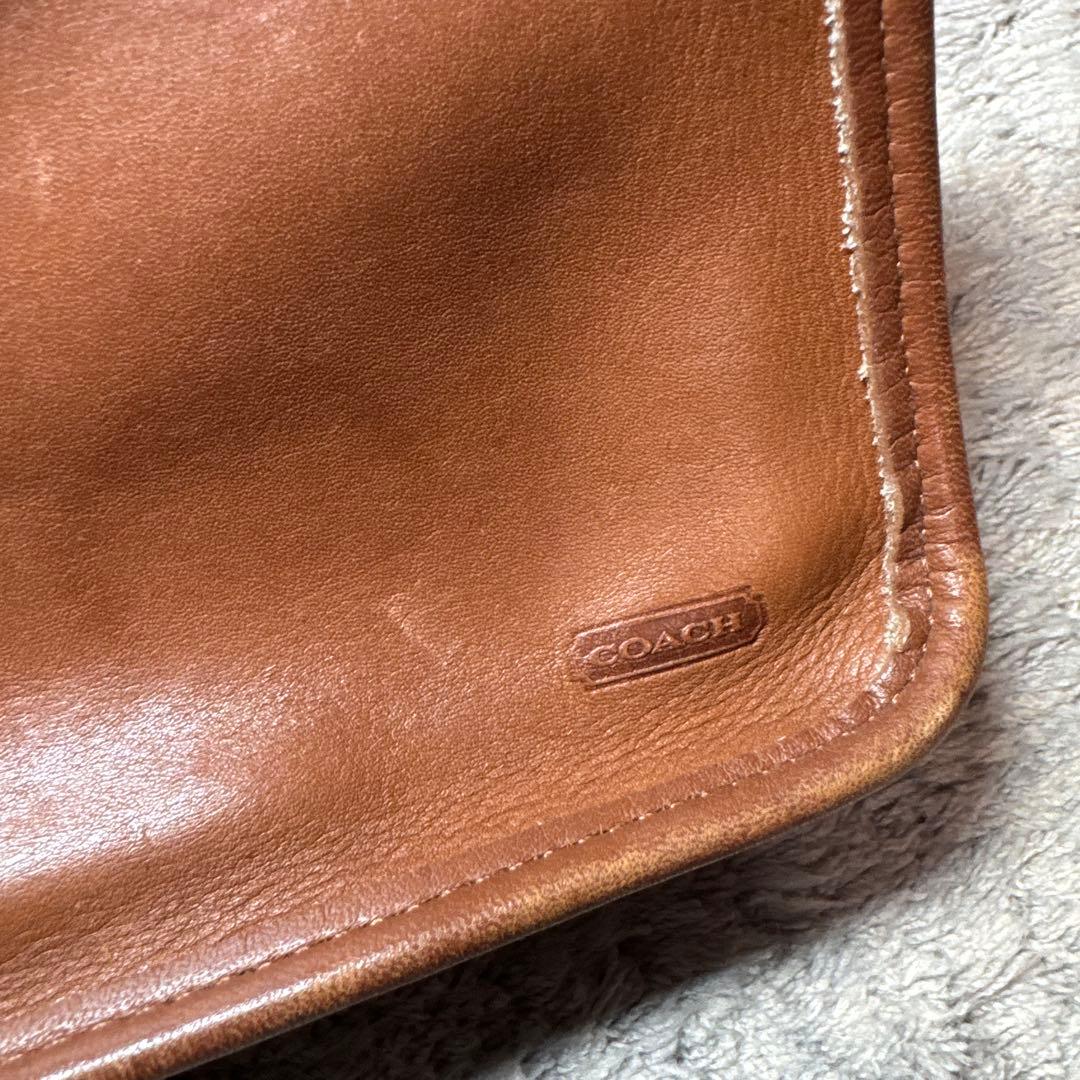 COACH コーチ オールドコーチ ポーチ 小物入れ 本革 レザー ブラウン