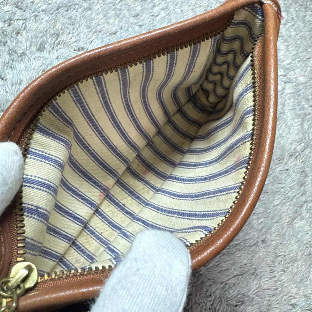 COACH コーチ オールドコーチ ポーチ 小物入れ 本革 レザー ブラウン