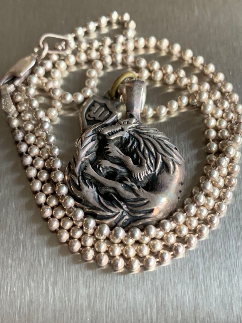 WOLFMAN B.R.S【初期】ムーンウルフペンダント（チェーン付き）