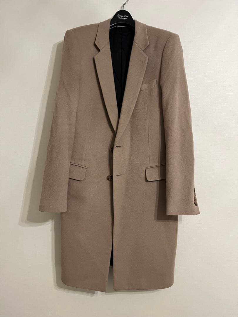 Lithium Homme イタリア製カシミヤ100% チェスターコート 46