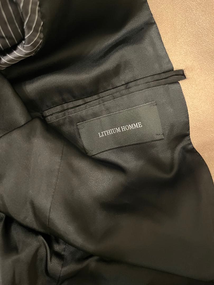 Lithium Homme イタリア製カシミヤ100% チェスターコート 46