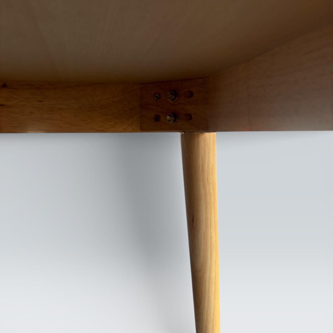 Francfranc ノーム ダイニングテーブル 80cm角 ナチュラル 天然木