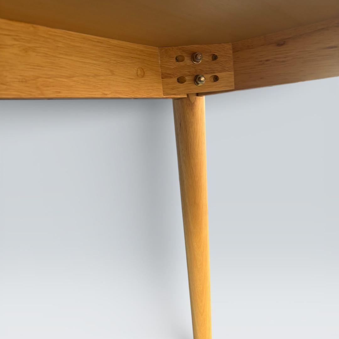 Francfranc ノーム ダイニングテーブル 80cm角 ナチュラル 天然木