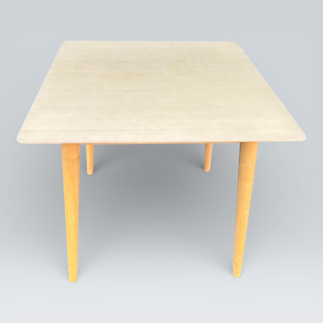 Francfranc ノーム ダイニングテーブル 80cm角 ナチュラル 天然木