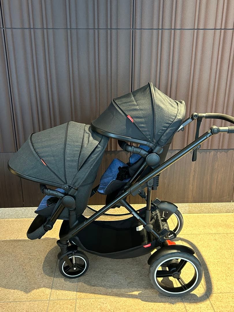 phil&teds Voyager V6フィルアンドテッズ 2人乗りベビーカー