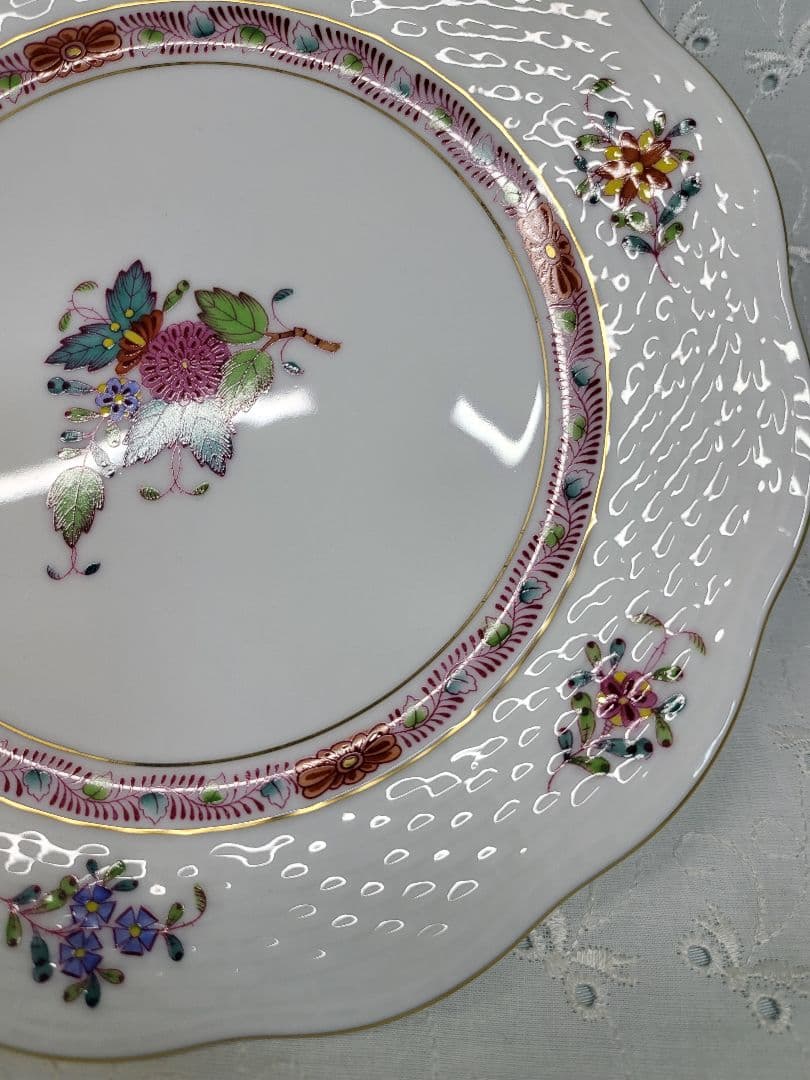 ヘレンド アポニーフラワー サラダ デザート デザート プレート 皿②