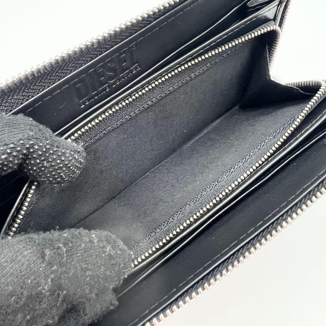 新品未使用✨DIESEL　長財布　Dロゴ　レザー　ブラック　近年モデル　箱付き