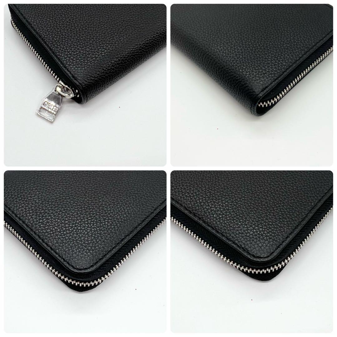 新品未使用✨DIESEL　長財布　Dロゴ　レザー　ブラック　近年モデル　箱付き