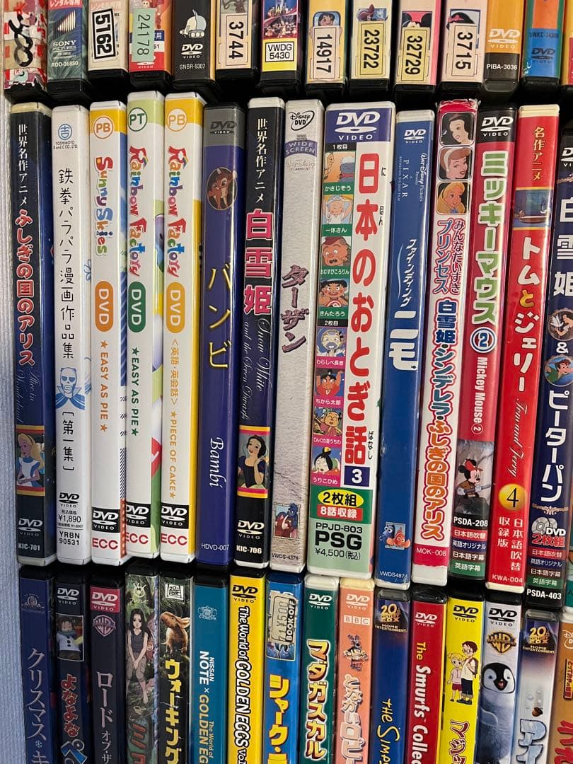 ディズニーなど子供向け　DVD まとめ売り　100本以上　未検品