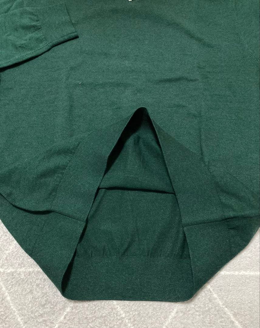 新品 パーリーゲイツ ジャックバニー ロゴハイネックニット(5)サイズL/緑