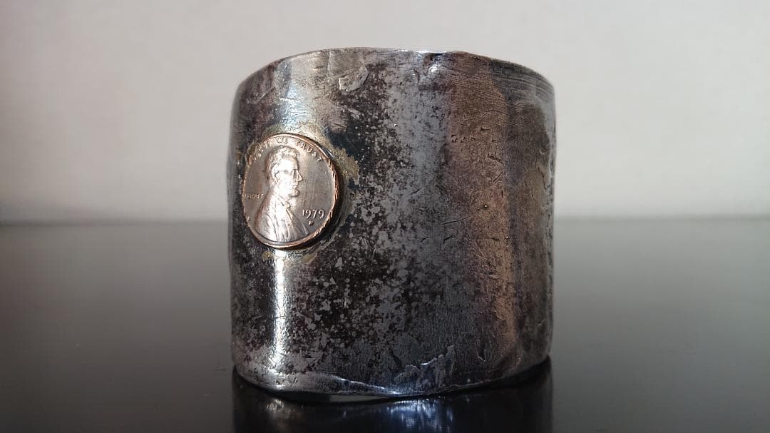 シルバー バングル  ビンテージ 重量約240g