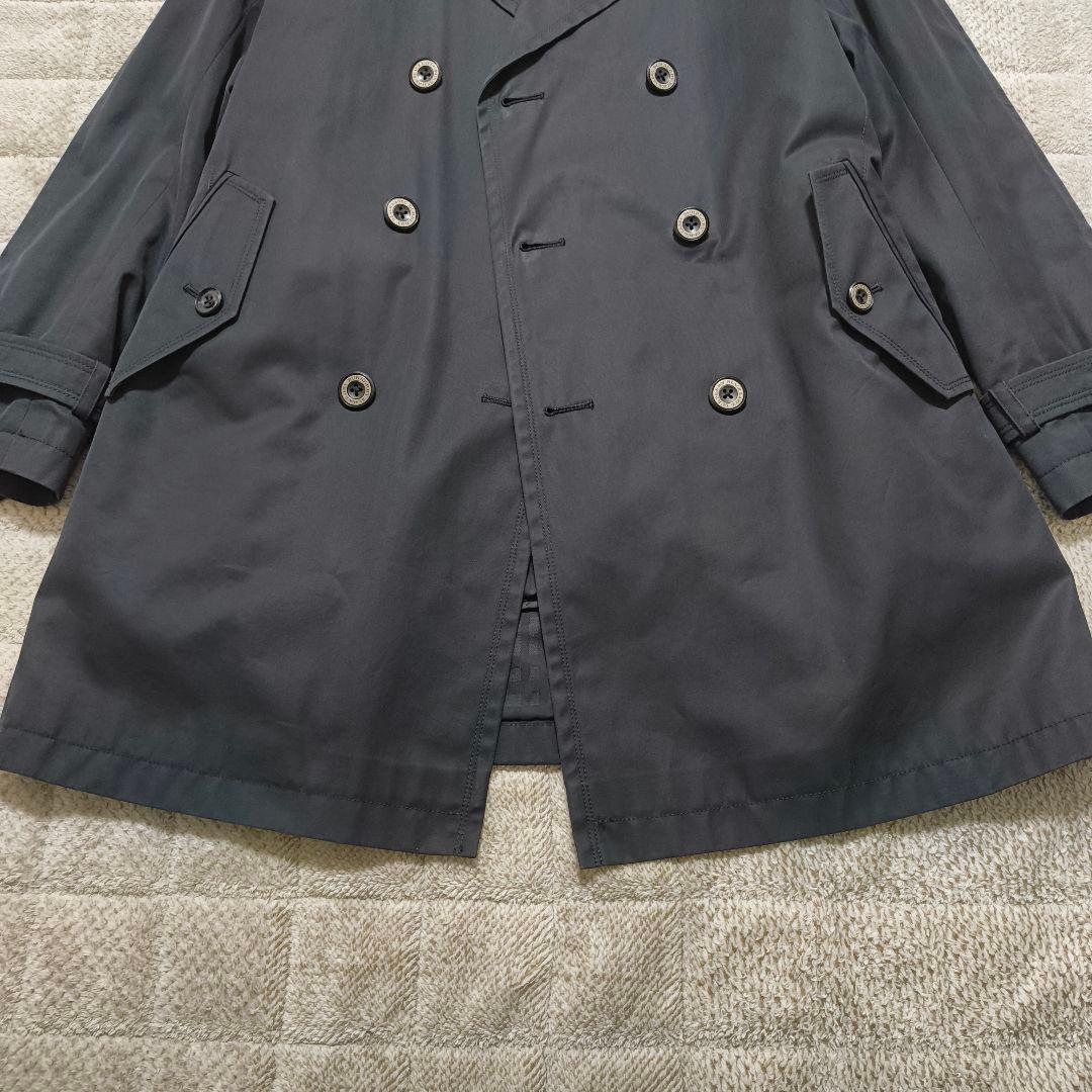 バーバリーブラックレーベル ライナー ノバチェック トレンチコート ブラック M