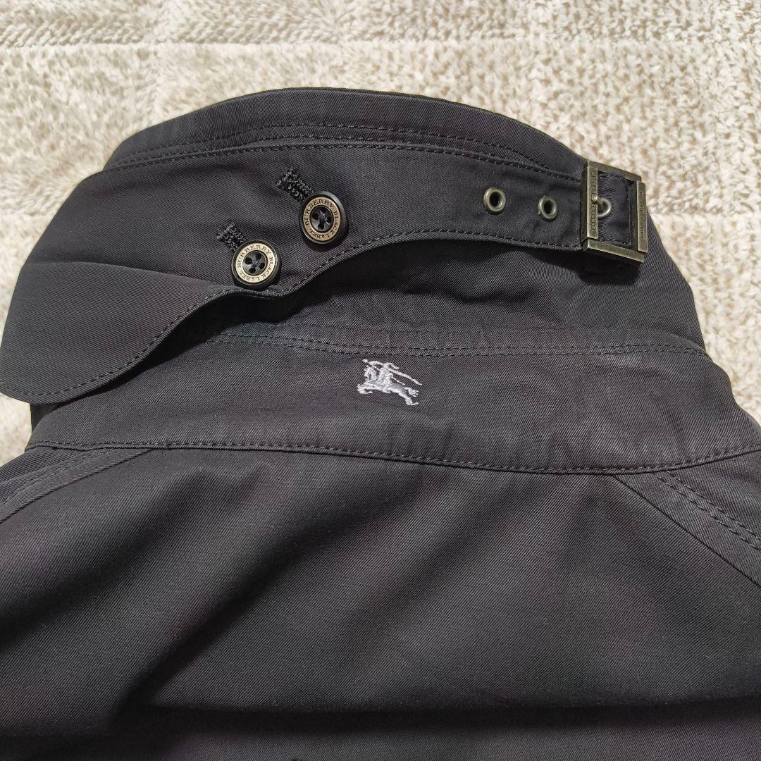 バーバリーブラックレーベル ライナー ノバチェック トレンチコート ブラック M