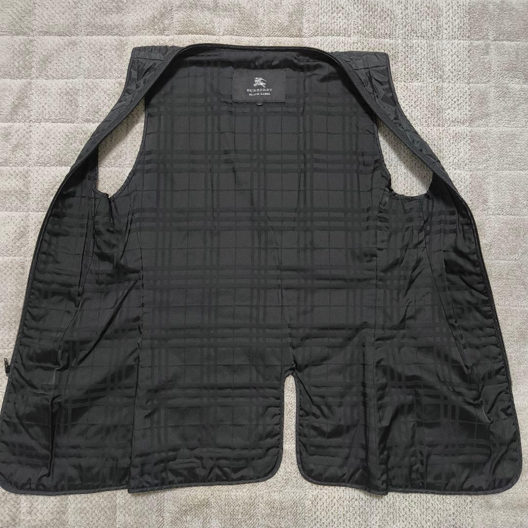バーバリーブラックレーベル ライナー ノバチェック トレンチコート ブラック M