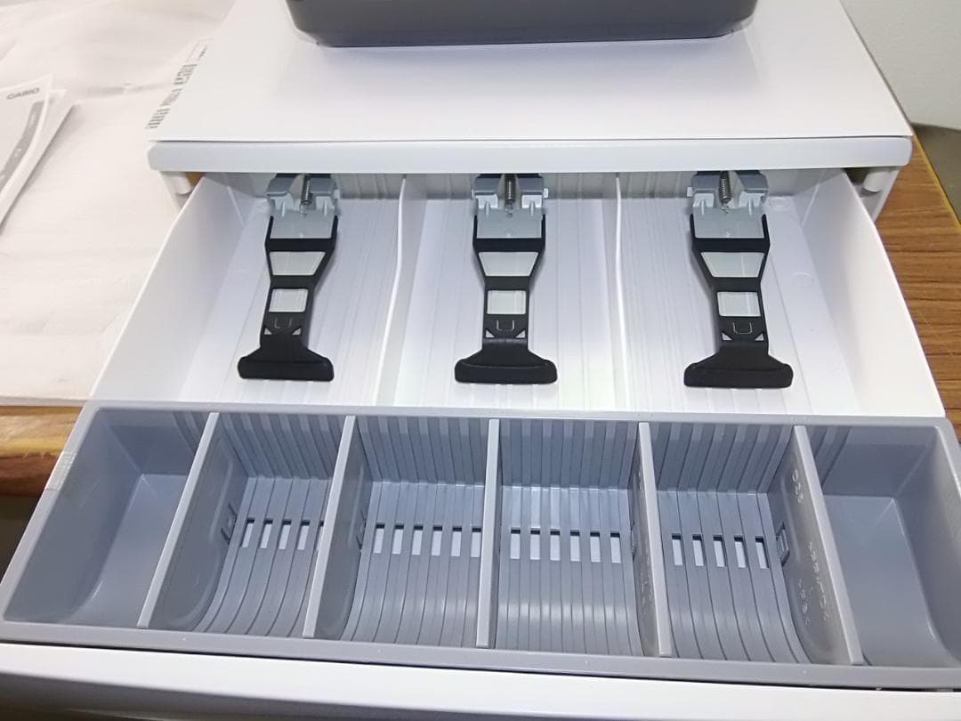 ほぼ新品119店名ロゴ設定無料カシオTE-400インボイスレジスターSDカード