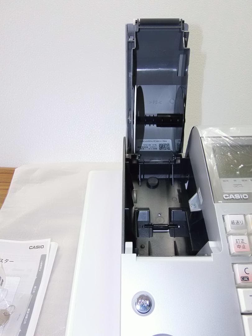 ほぼ新品119店名ロゴ設定無料カシオTE-400インボイスレジスターSDカード