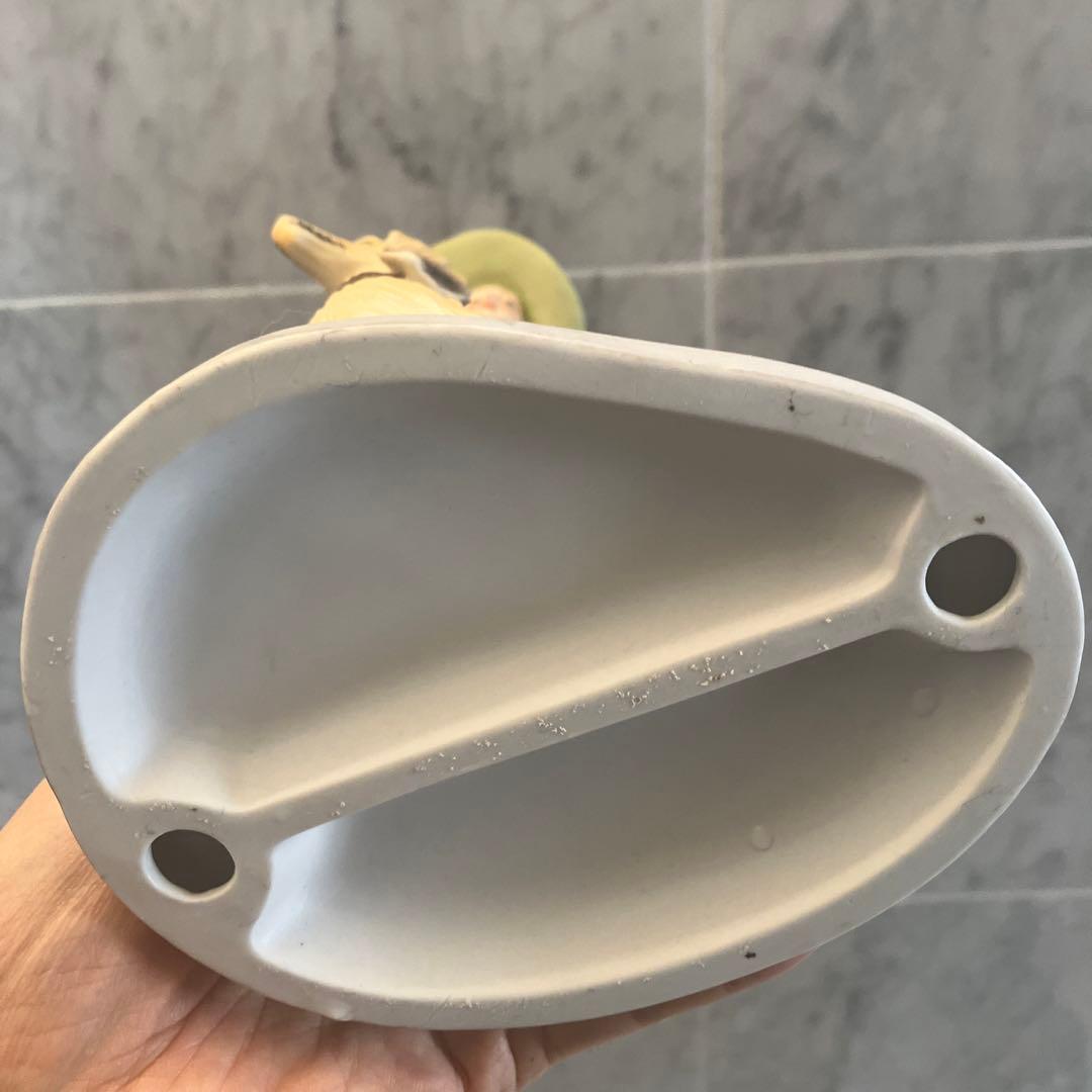 新品アメリカ60-70年代高級大型犬アフガンを携えた貴婦人の陶器オブジェ