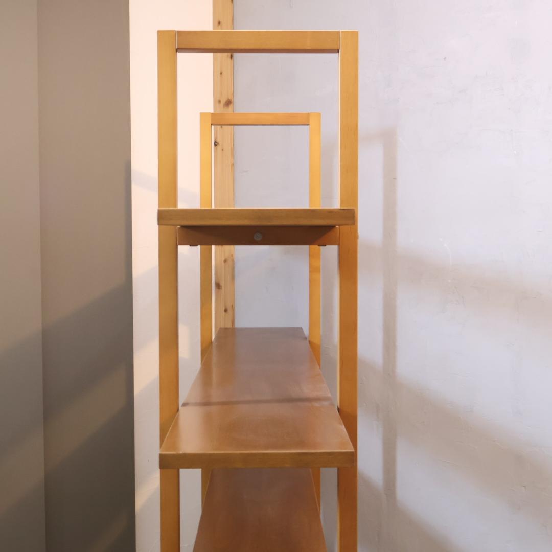 dreambed ドリームベッド チェリー材 4段オープンシェルフ 本棚 飾り棚