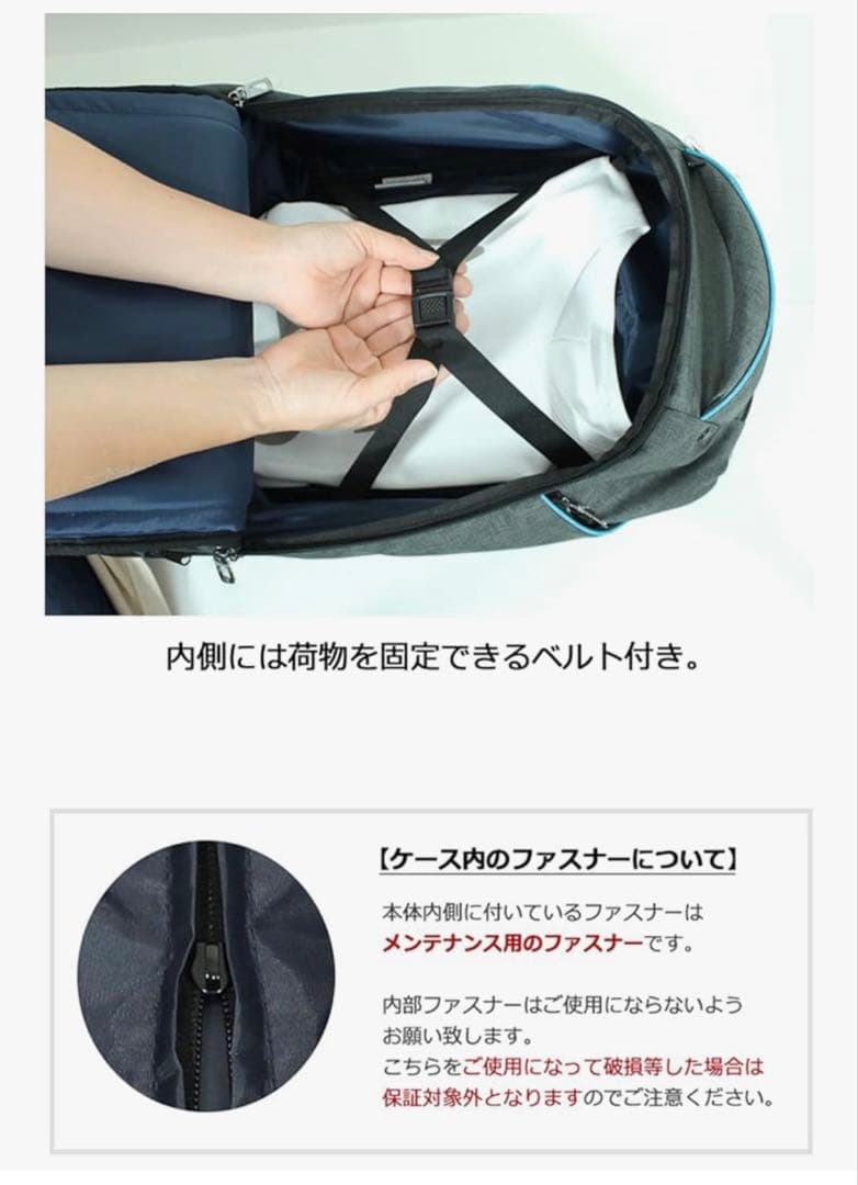 MOIERG(モアエルグ) リュックキャリー Mサイズ ミディアムグレー