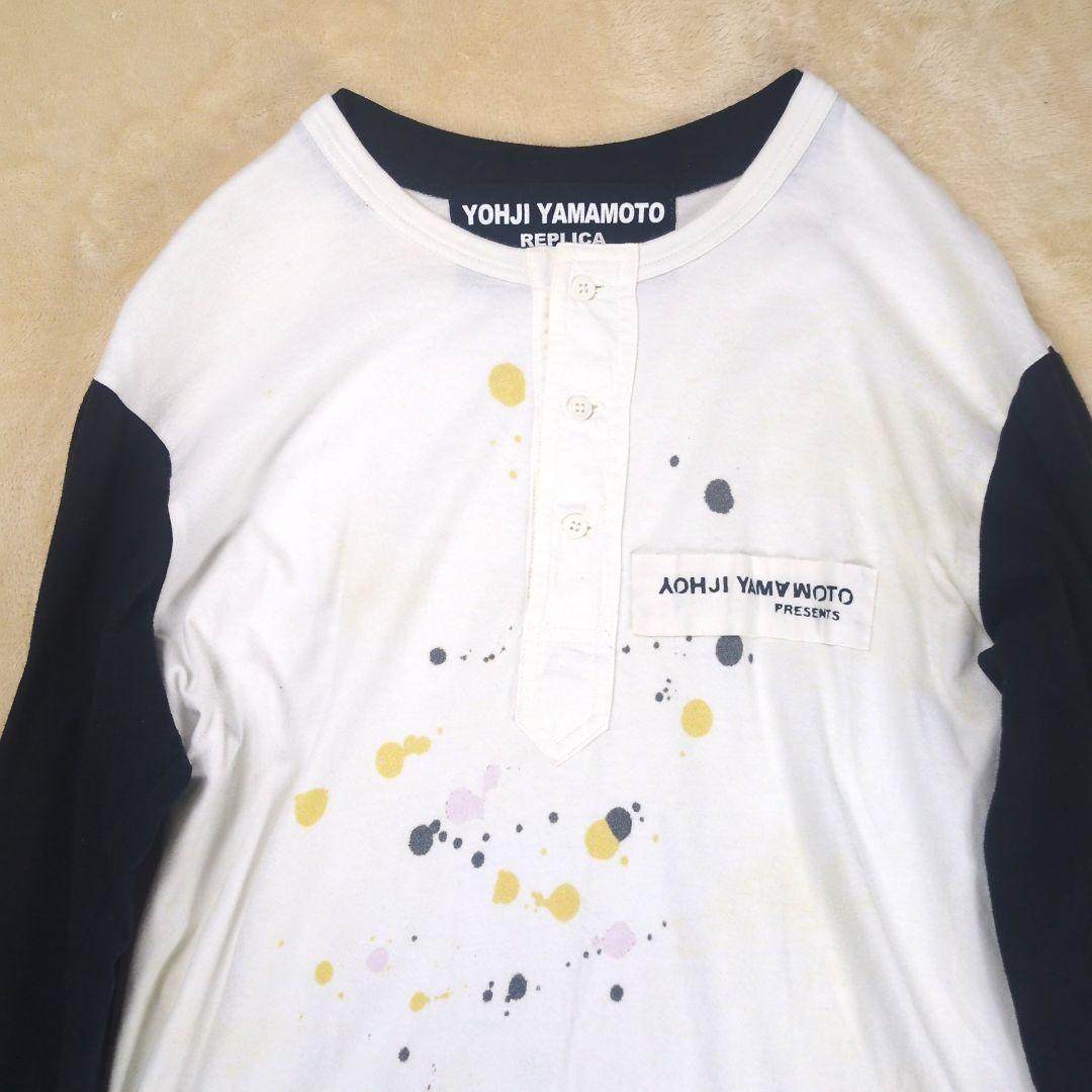 【希少】ヨウジヤマモトプールオム 08SS 敗残兵期 復刻 プリント ロンT