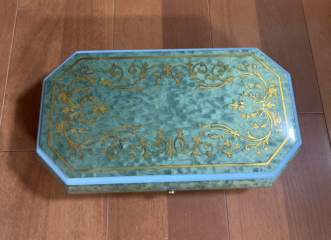 オルゴール　REUGE(リュージュ) ブルーボックス　限定モデル　幸せの青い小箱