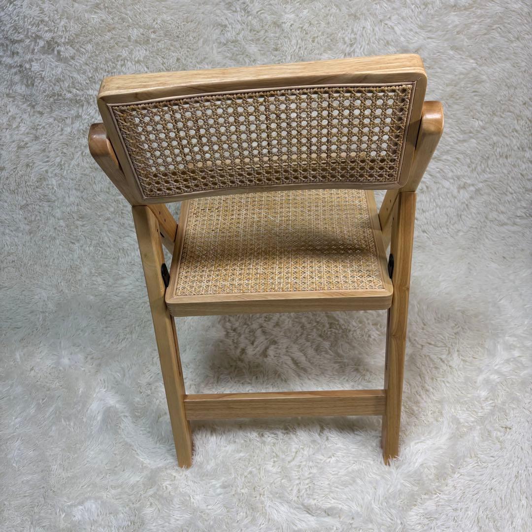 ラタン　折りたたみ　ダイニングチェア　1脚