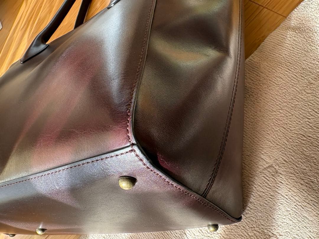 極美品　マザーハウス アンティーク キャリア トート　アンティークブラウン