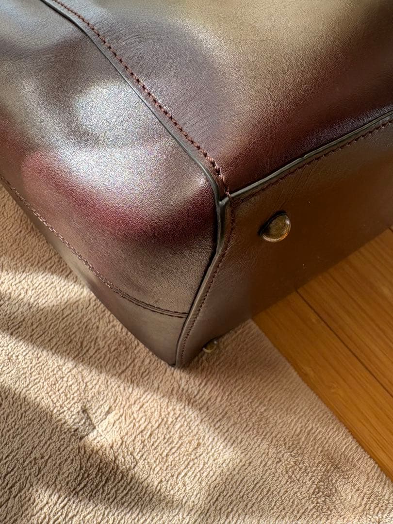 極美品　マザーハウス アンティーク キャリア トート　アンティークブラウン