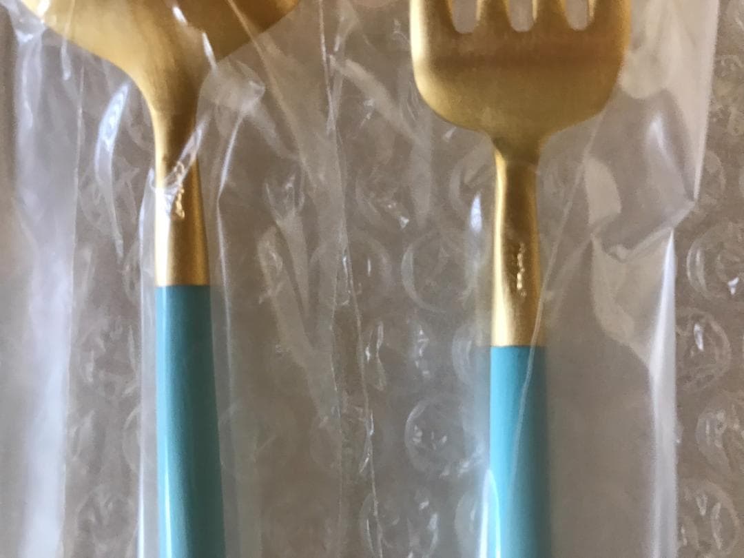 クチポール GOA ゴールド ターコイズ デザート3点セット カトラリー