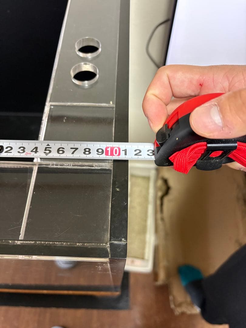 アクリル水槽 大きめ 上部給水穴付き