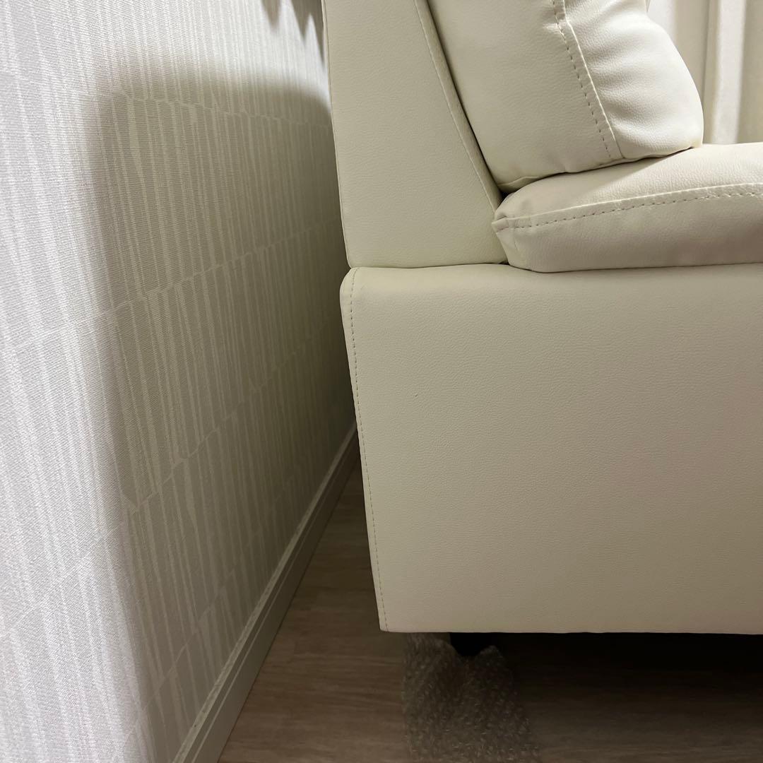 ニトリ　3人用合皮ソファ(Nシールドキャッツ3 IV)