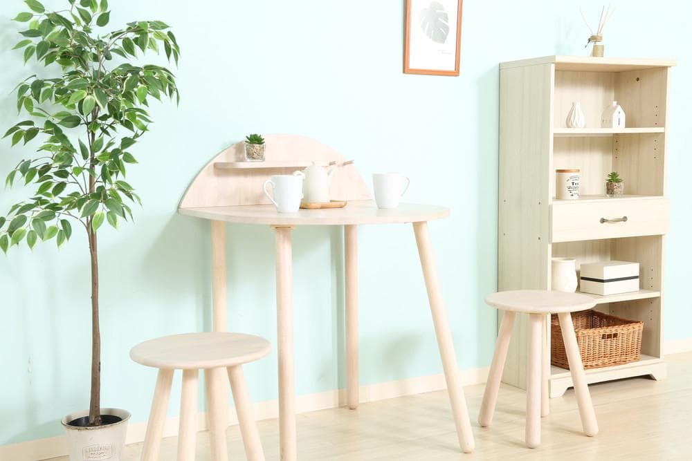 【新品・送料無料】ＮＳ　ダイニング３点セット　ＷＨＷ