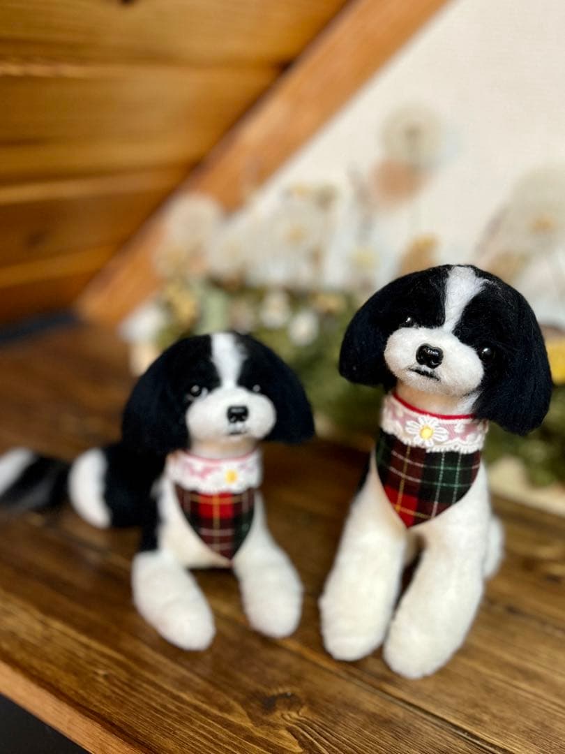 羊毛フェルト　MIX犬　マルチーズ✖️シーズー