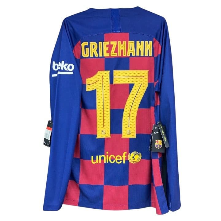 19-20 バルセロナ　グリーズマン　NIKEオフィシャル　長袖ユニフォーム