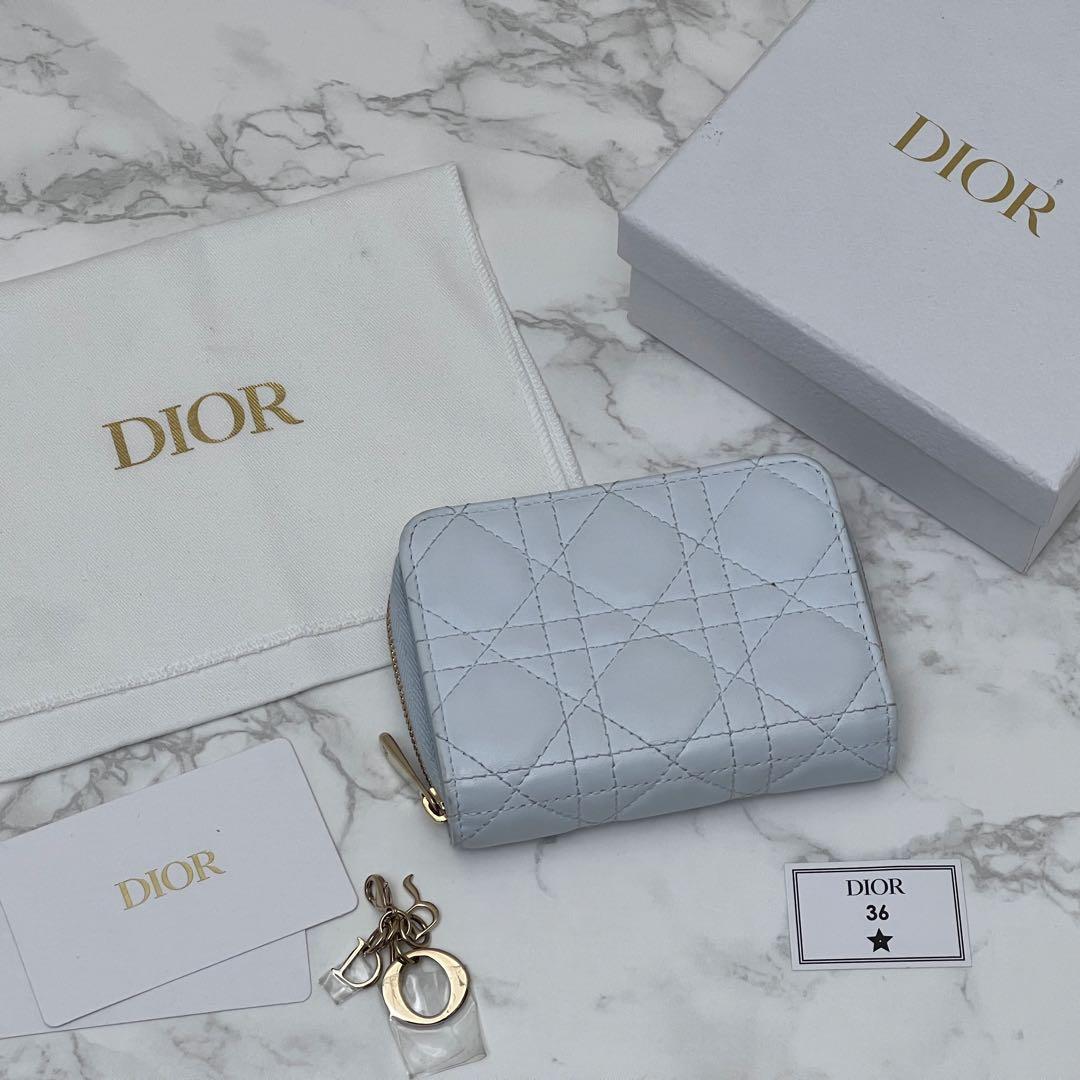 ディオール 【日本限定】 Dior Scarlet ウォレット 折り財布 ブルー