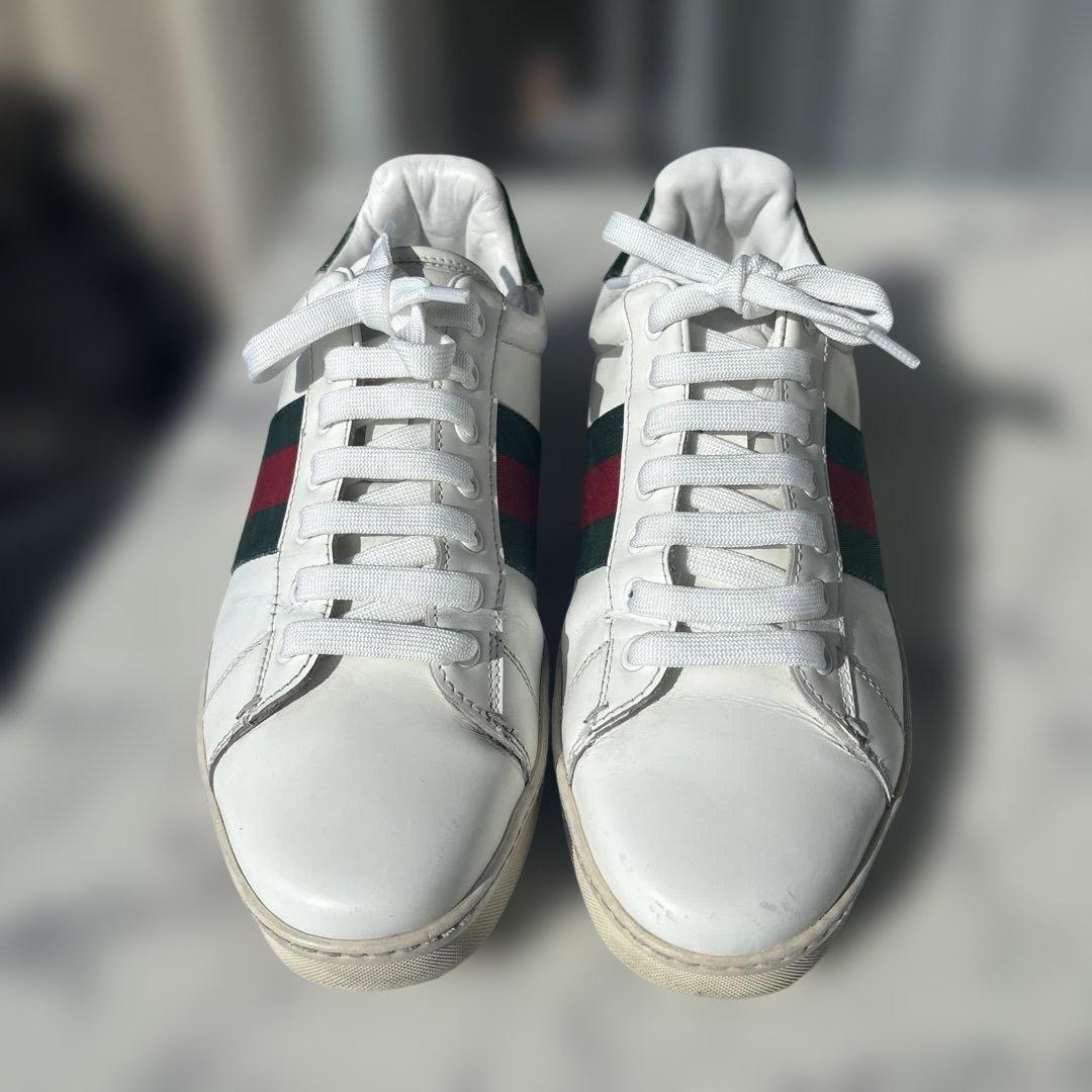 グッチ　シェリーライン　クロコ型押し　スニーカー　GUCCI シューズ　GG