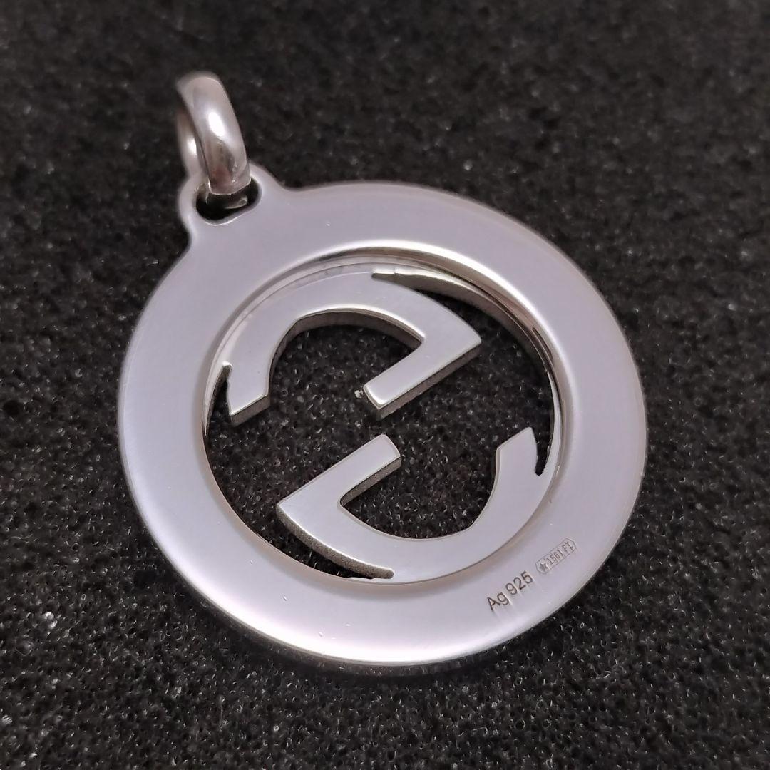 GUCCI ネックレス トップ GG インターロッキングG Ag925