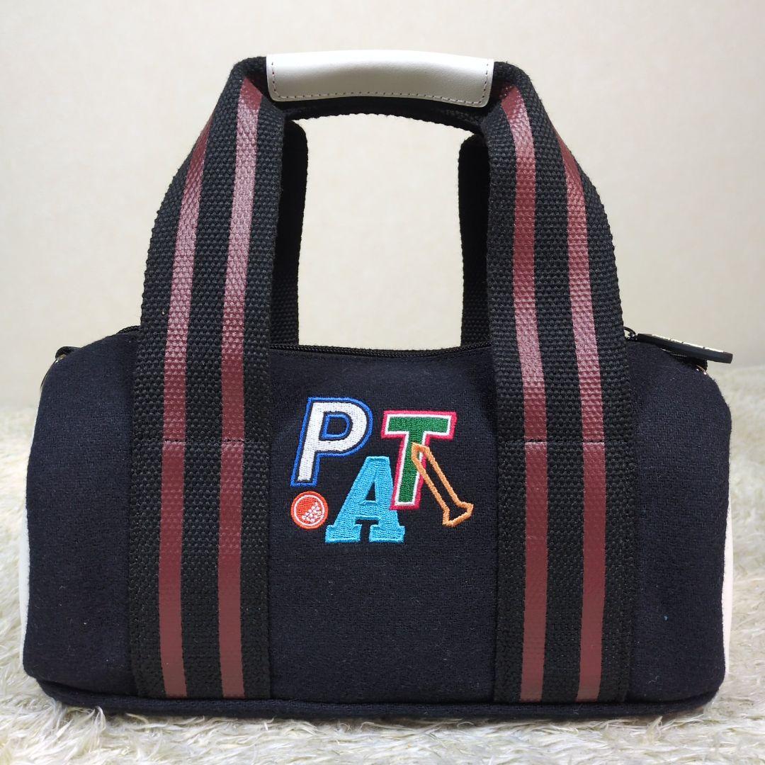 パーリーゲイツ カートバッグ 2way ワッペン キャンバス ブラック