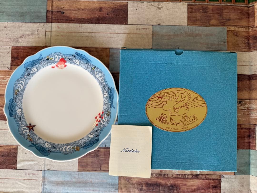 新品　崖の上のポニョ ノリタケ お皿　ジブリ