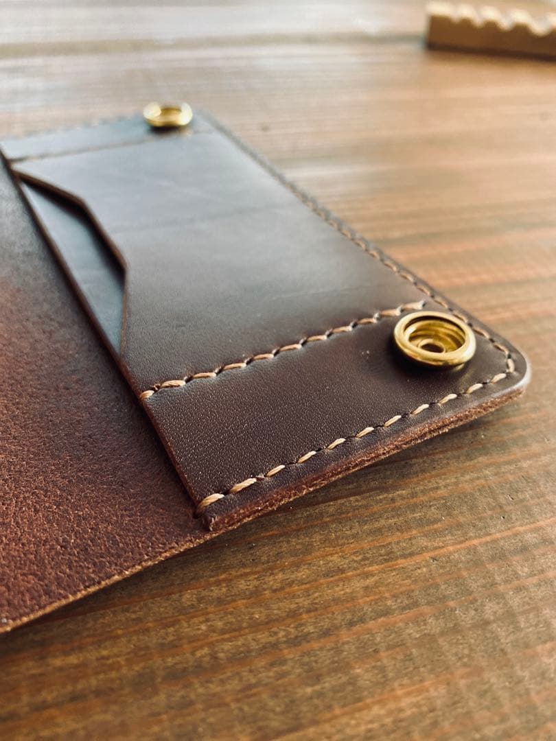 【ブルガロ】ミドルトラッカーウォレットTM02-68真鍮チェーン付き